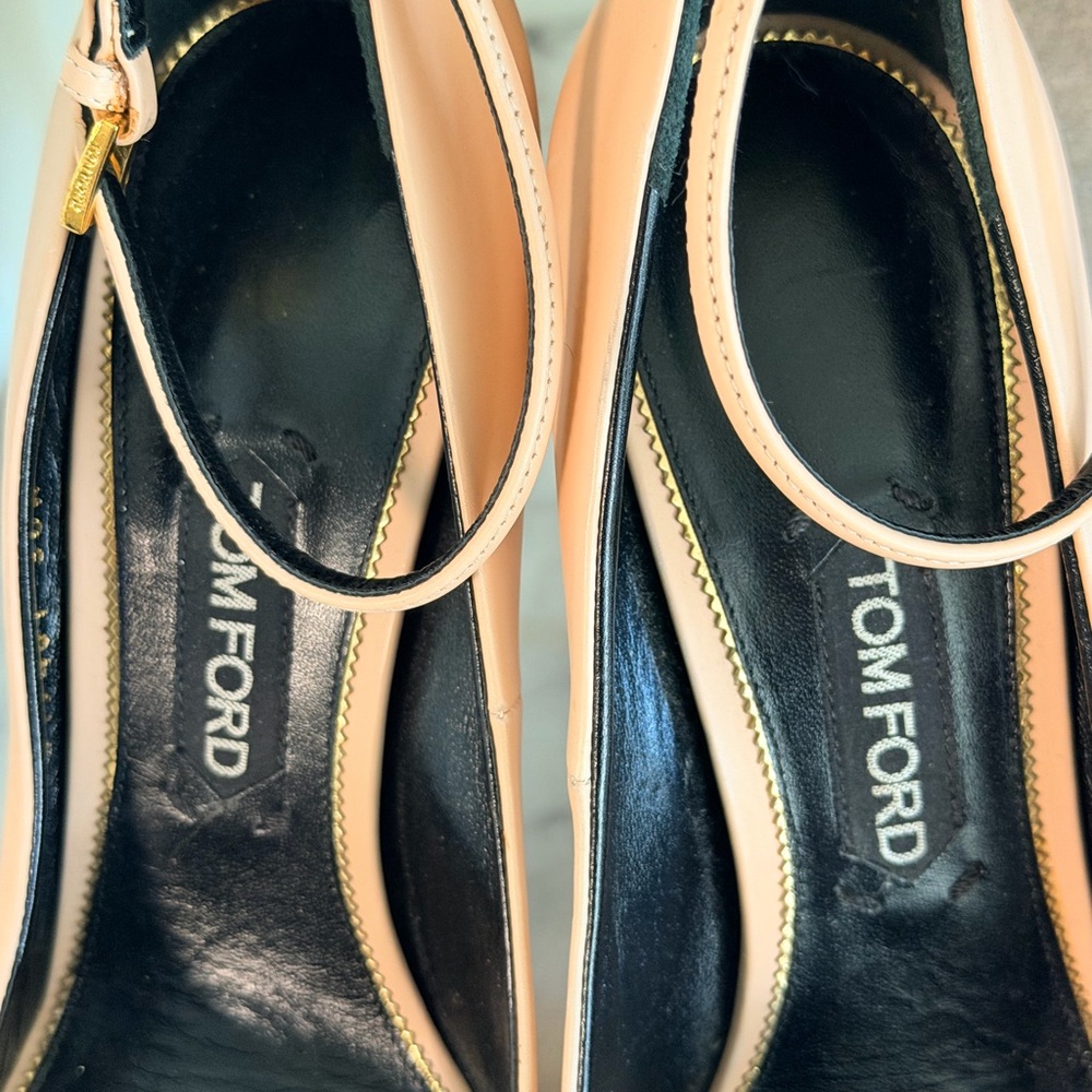 Tom Ford Black and Cream Heels